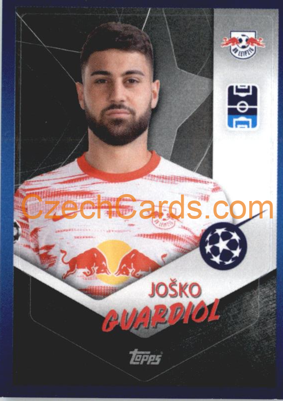 Joško Gvardiol 2021/22 Topps UCL Sticker RC #112
