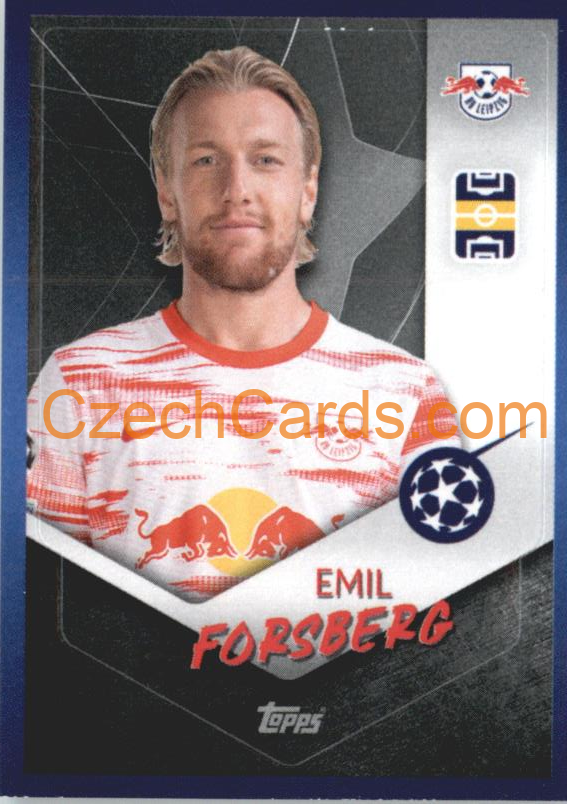 Emil Forsberg 2021/22 Topps UCL Sticker #118