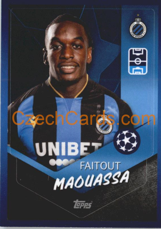 Faitout Maouassa 2021/22 Topps UCL Sticker #130