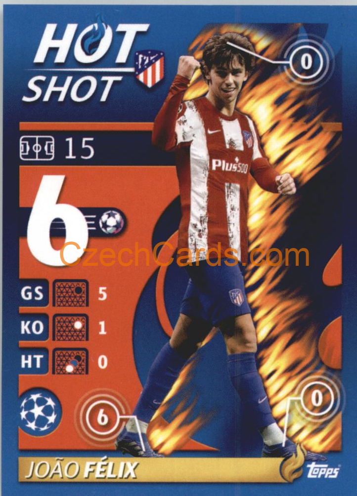 João Félix – Hot Shot 2021/22 Topps UCL Sticker big #141