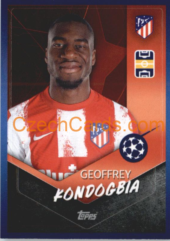 Geoffrey Kondogbia 2021/22 Topps UCL Sticker #148