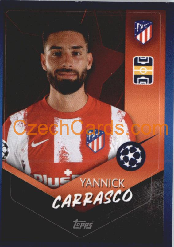 Yannick Carrasco 2021/22 Topps UCL Sticker #152