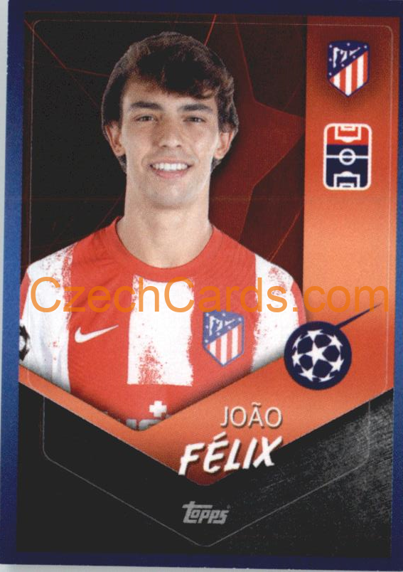João Félix 2021/22 Topps UCL Sticker #155