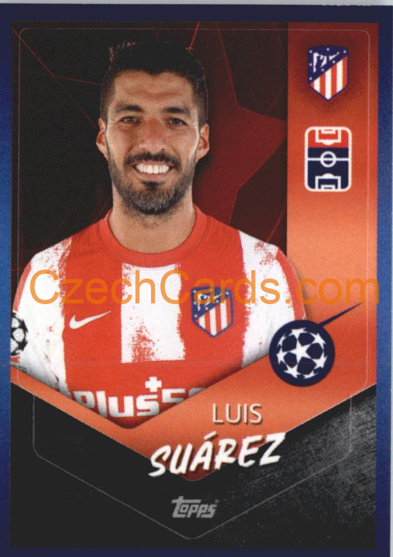 Luis Suárez 2021/22 Topps UCL Sticker #156