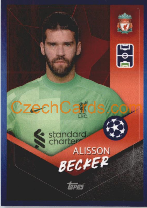 Alisson Becker 2021/22 Topps UCL Sticker #160
