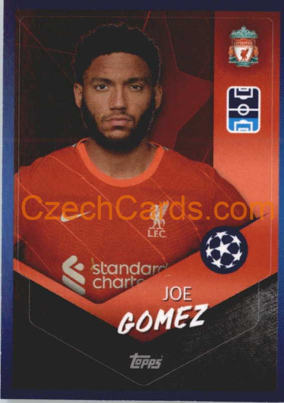 Joe Gomez 2021/22 Topps UCL Sticker #162