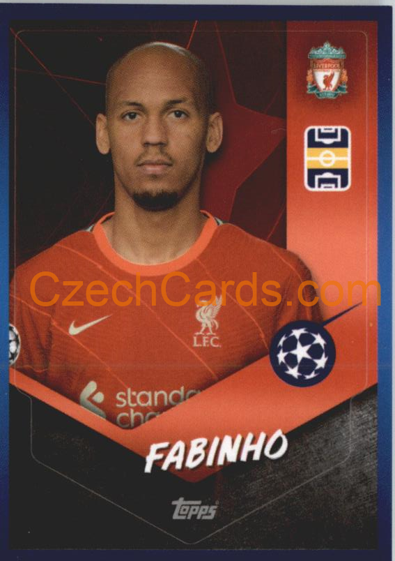 Fabinho 2021/22 Topps UCL Sticker #168