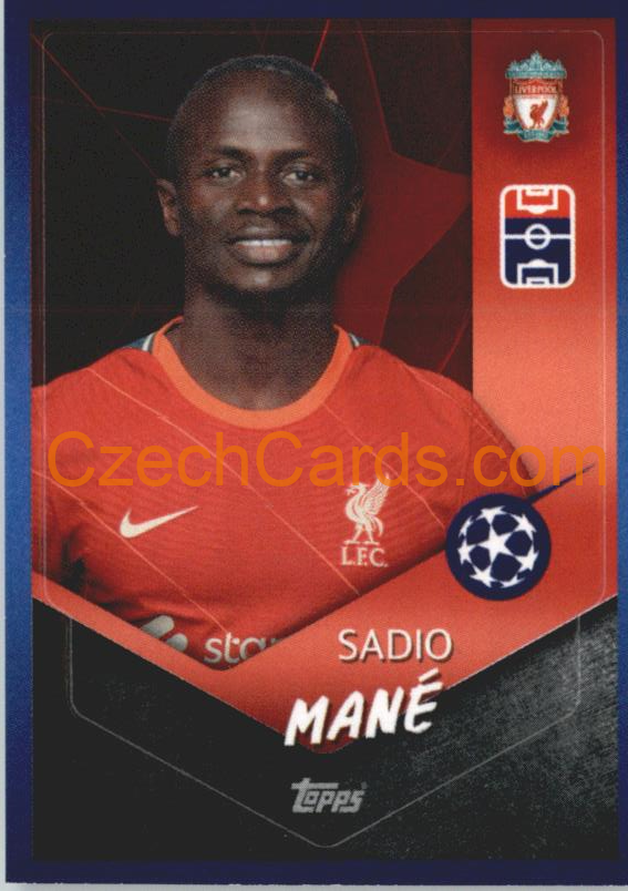 Sadio Mané 2021/22 Topps UCL Sticker #171