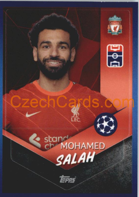 Mohamed Salah 2021/22 Topps UCL Sticker #172