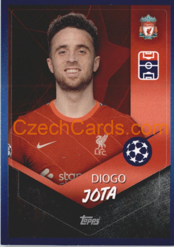 Diogo Jota 2021/22 Topps UCL Sticker #173