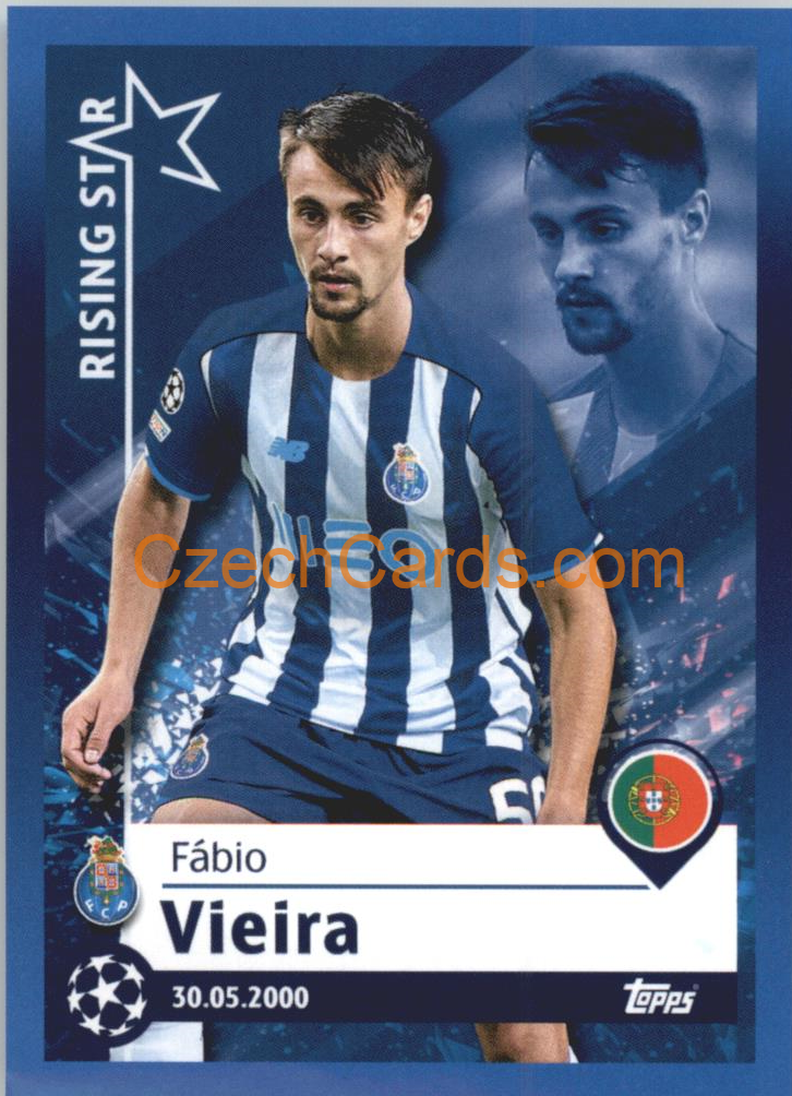 Fábio Vieira – Rising Star 2021/22 Topps UCL Sticker big #181
