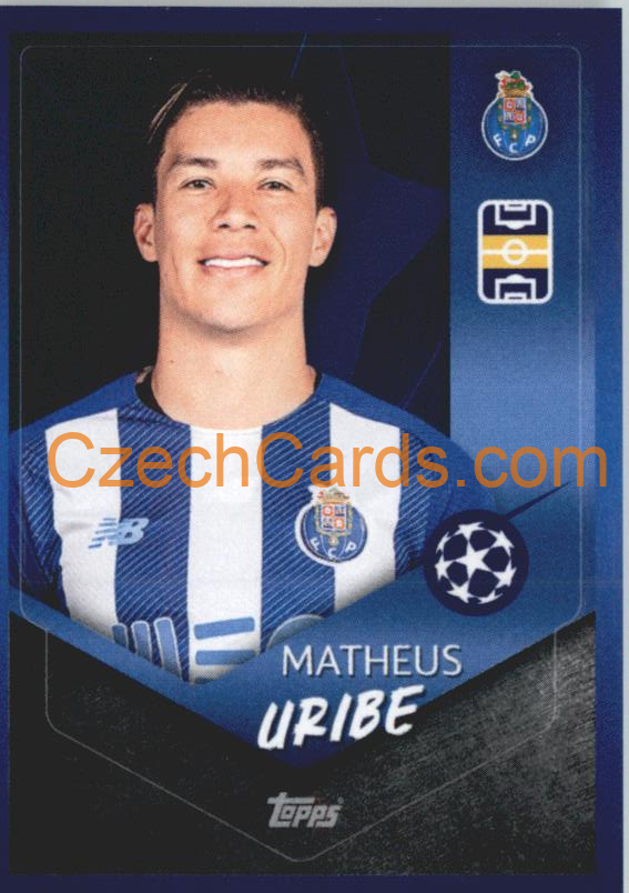 Matheus Uribe 2021/22 Topps UCL Sticker #185