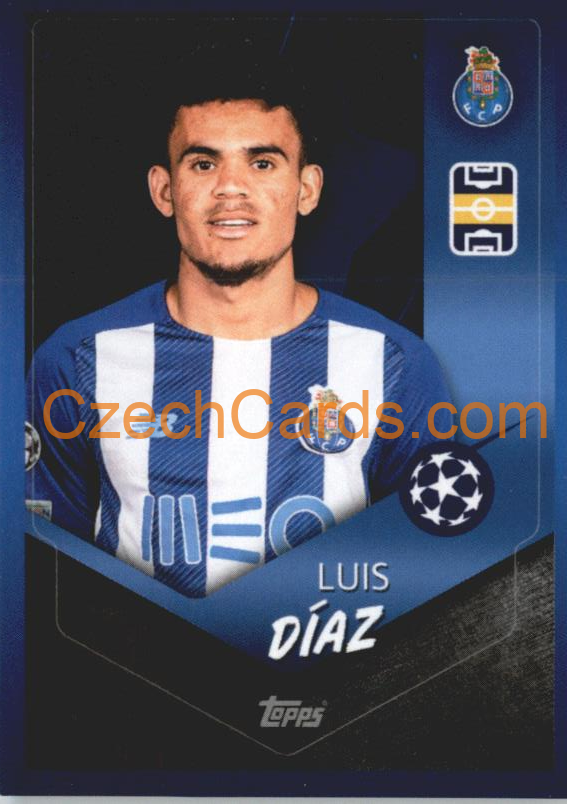 Luis Díaz 2021/22 Topps UCL Sticker #189