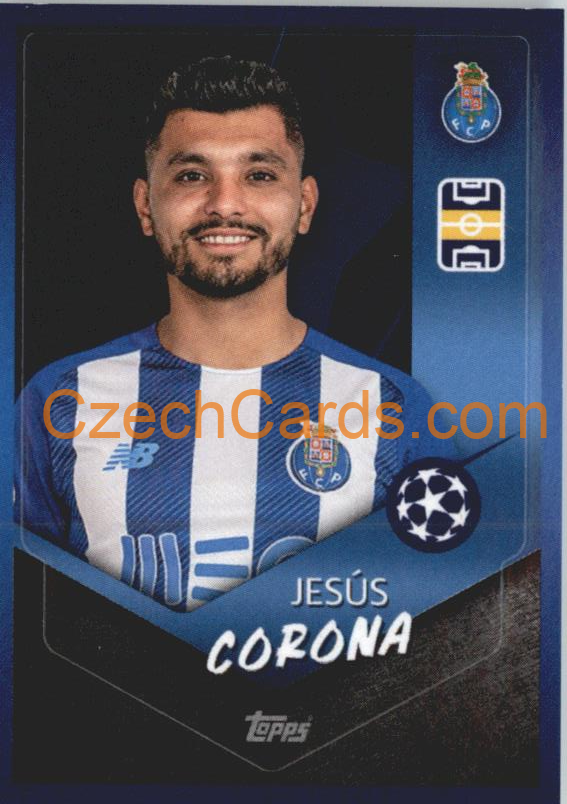 Jesús Corona 2021/22 Topps UCL Sticker #190