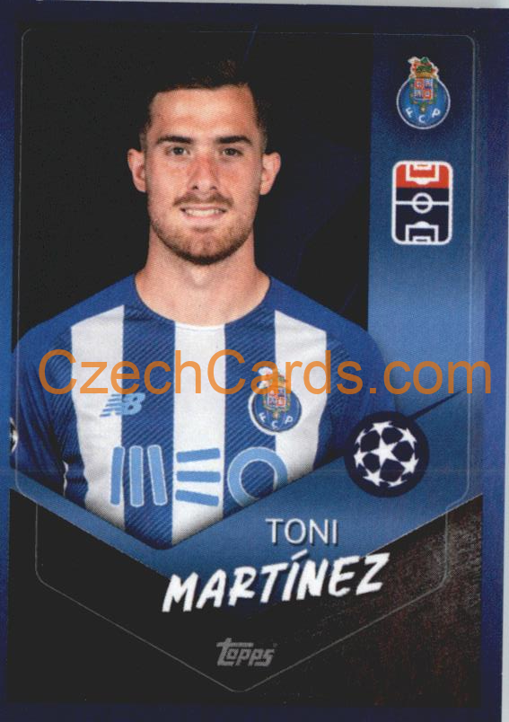 Toni Martínez 2021/22 Topps UCL Sticker #192