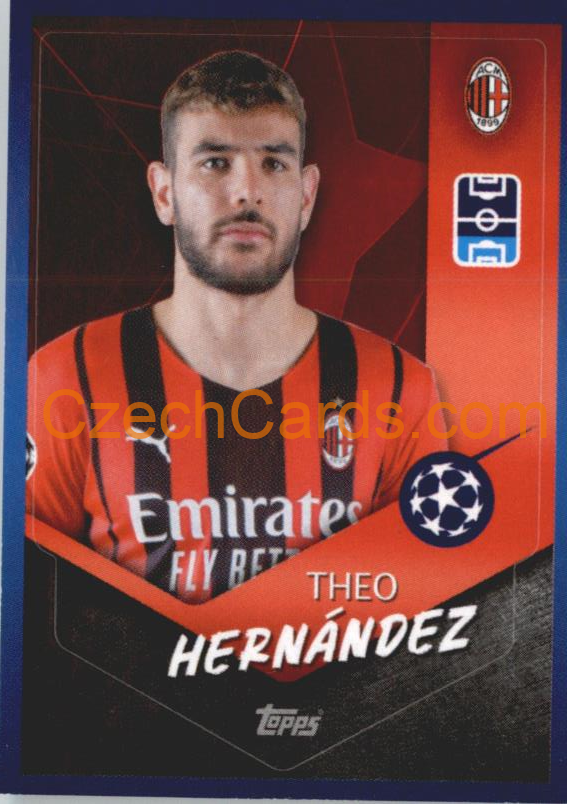 Theo Hernández 2021/22 Topps UCL Sticker #201