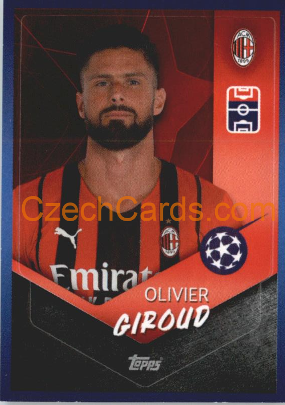 Olivier Giroud 2021/22 Topps UCL Sticker #207
