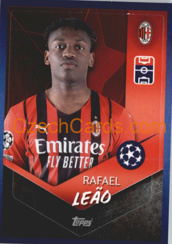 Rafael Leão 2021/22 Topps UCL Sticker #208
