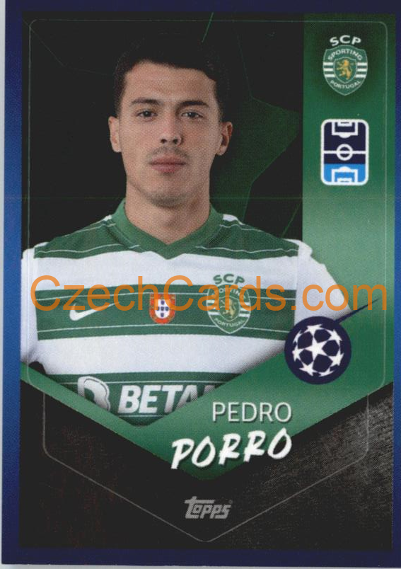 Pedro Porro 2021/22 Topps UCL Sticker shiny #216