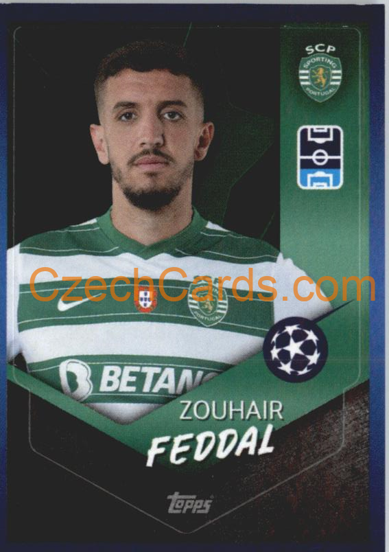 Zouhair Feddal 2021/22 Topps UCL Sticker #217