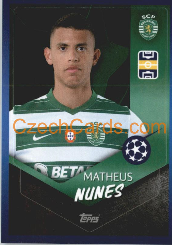 Matheus Nunes 2021/22 Topps UCL Sticker #222