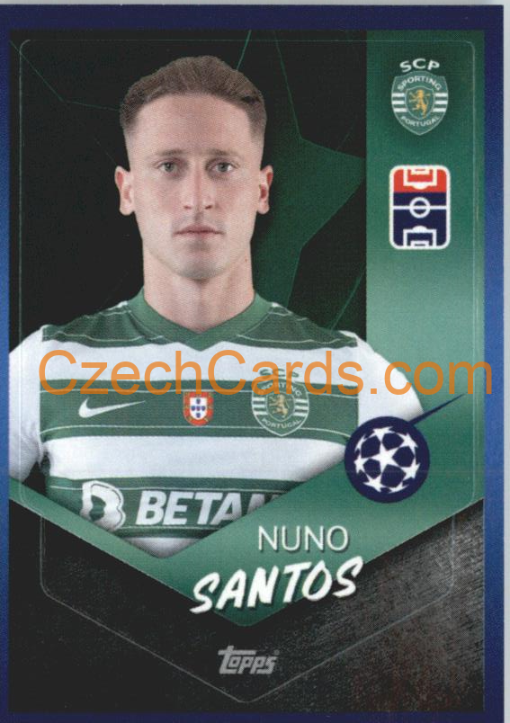 Nuno Santos 2021/22 Topps UCL Sticker #227