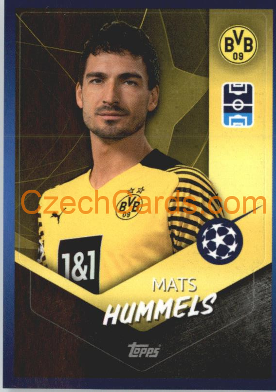 Mats Hummels 2021/22 Topps UCL Sticker #234