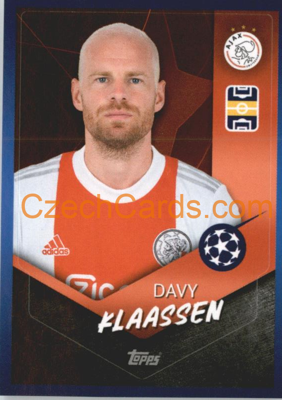 Davy Klaassen 2021/22 Topps UCL Sticker #258
