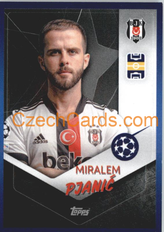 Miralem Pjanić 2021/22 Topps UCL Sticker #274