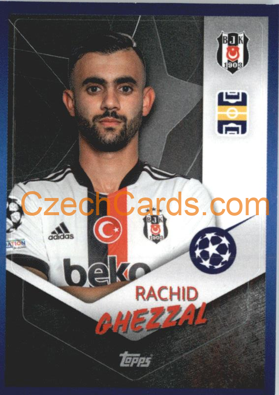Rachid Ghezzal 2021/22 Topps UCL Sticker #279