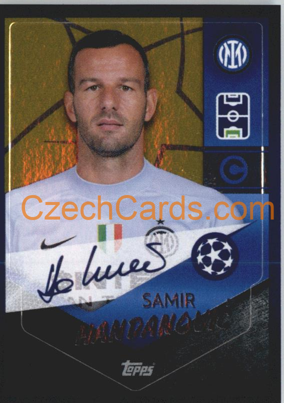Samir Handanovič – Captain 2021/22 Topps UCL Sticker gold shiny #286