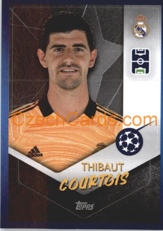 Thibaut Courtois 2021/22 Topps UCL Sticker #304
