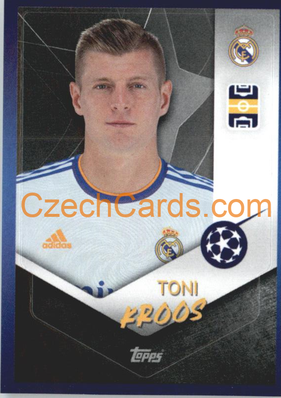 Toni Kroos 2021/22 Topps UCL Sticker #313