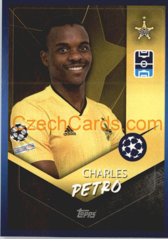 Charles Petro 2021/22 Topps UCL Sticker #347
