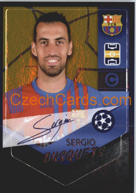 Sergio Busquets – Captain 2021/22 Topps UCL Sticker #383