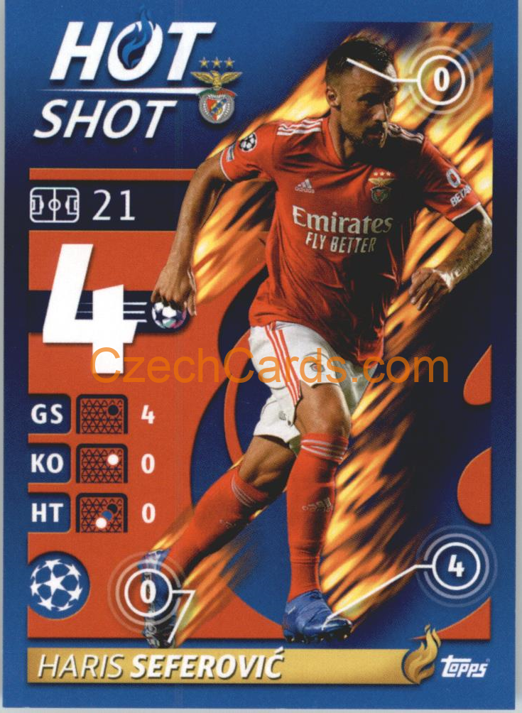 Haris Seferović – Hot Shot 2021/22 Topps UCL Sticker big #393