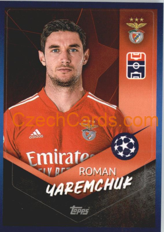 Roman Yaremchuk 2021/22 Topps UCL Sticker #406