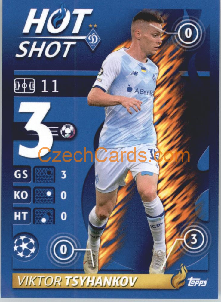 Viktor Tsyhankov – Hot Shot 2021/22 Topps UCL Sticker big #411