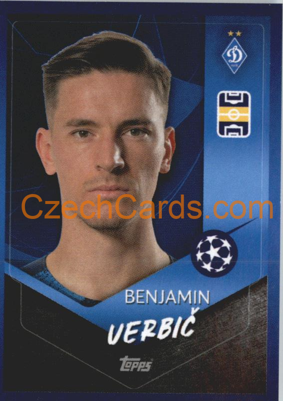 Benjamin Verbič 2021/22 Topps UCL Sticker #423