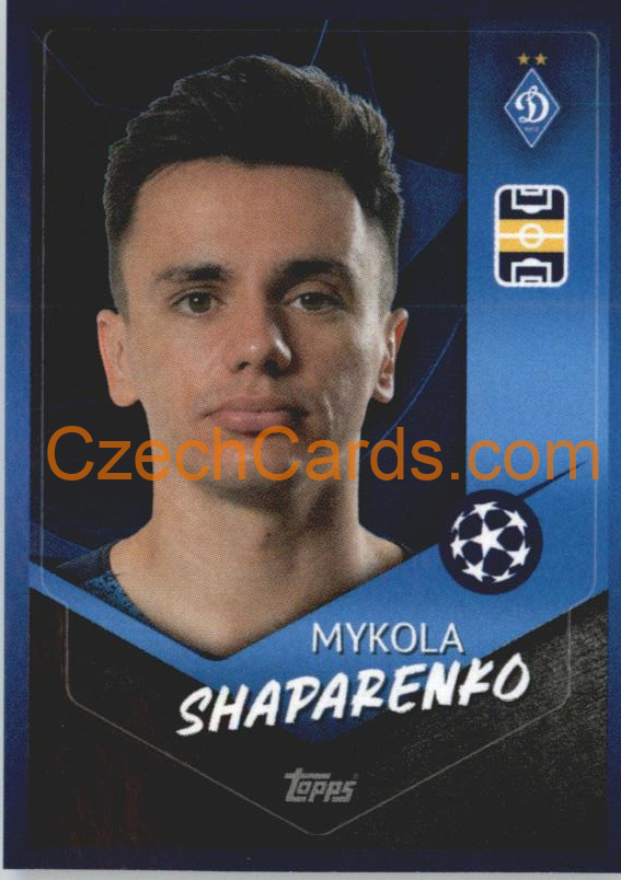 Mykola Shaparenko 2021/22 Topps UCL Sticker #424