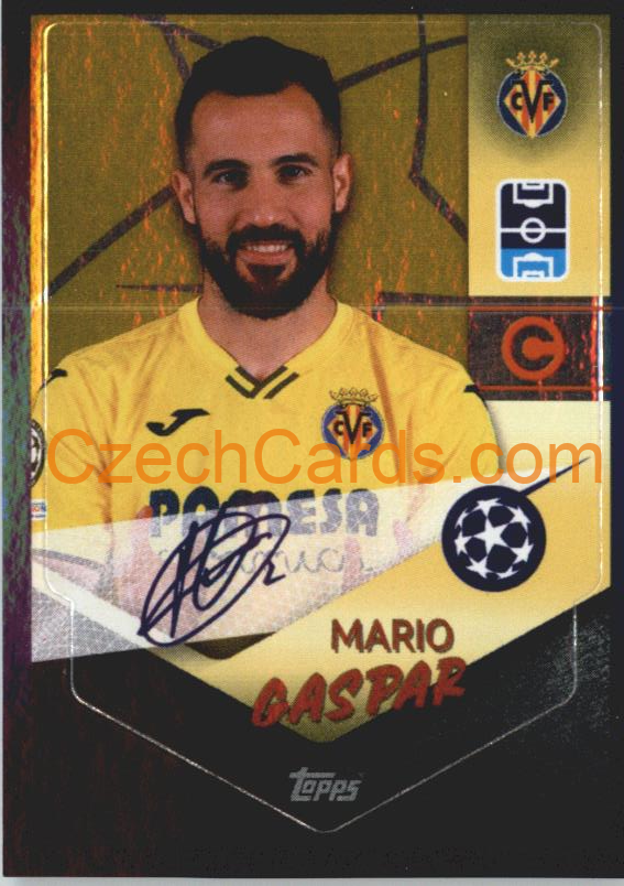 Mario Gaspar – Captain 2021/22 Topps UCL Sticker gold shiny #431