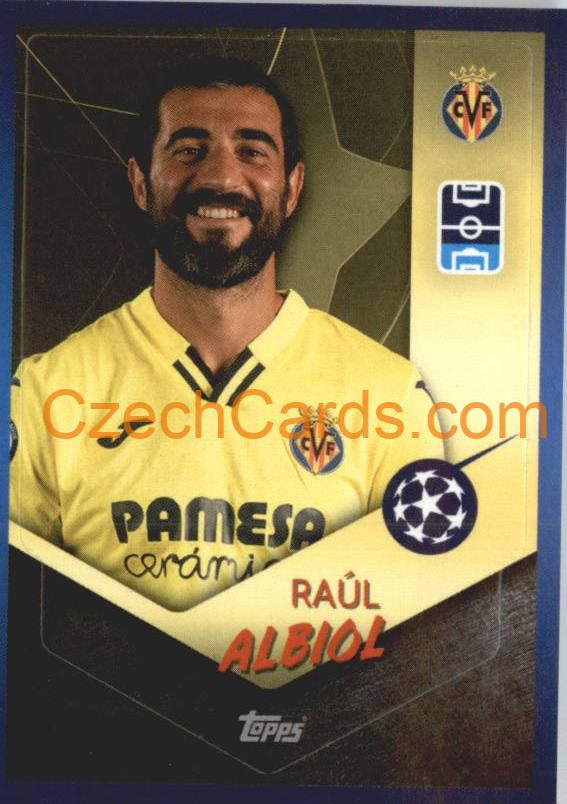 Raúl Albiol 2021/22 Topps UCL Sticker #433