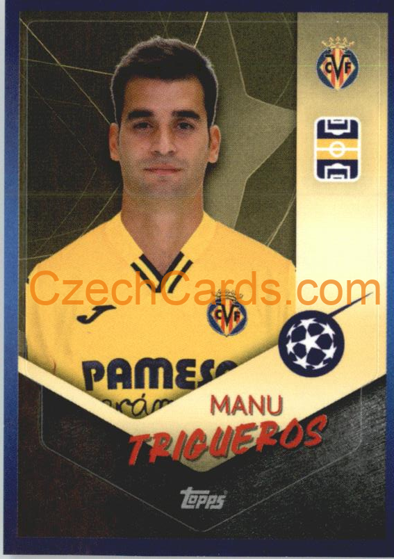 Manu Trigueros 2021/22 Topps UCL Sticker #439