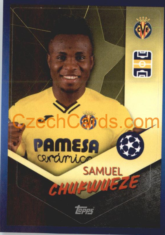 Samuel Chukwueze 2021/22 Topps UCL Sticker #441