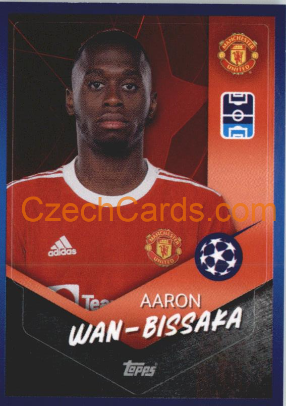 Aaron Wan-Bissaka 2021/22 Topps UCL Sticker #449