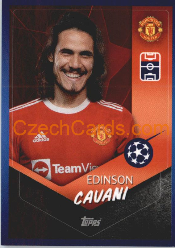 Edinson Cavani 2021/22 Topps UCL Sticker #459