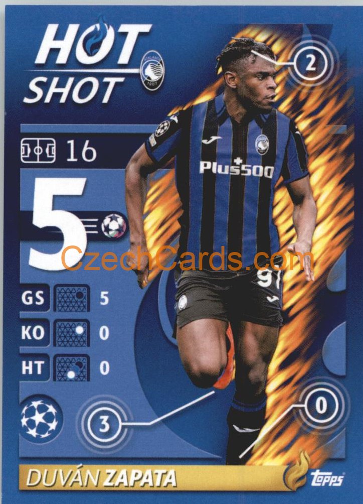 Duván Zapata – Hot Shot 2021/22 Topps UCL Sticker big #465