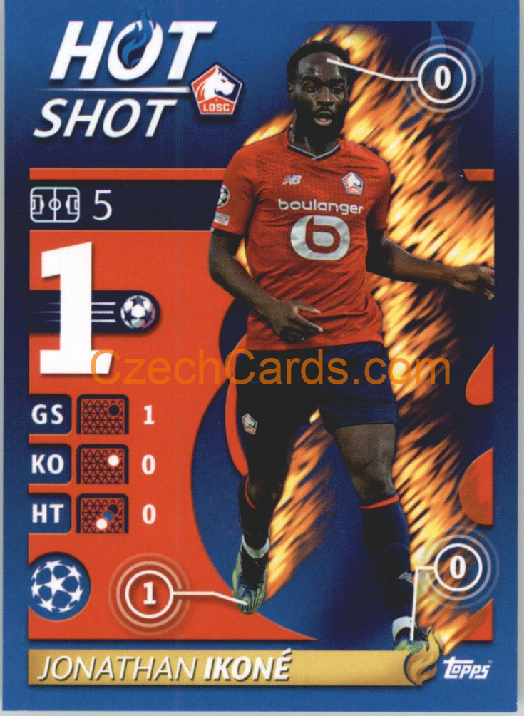 Jonathan Ikoné – Hot Shot 2021/22 Topps UCL Sticker big #501