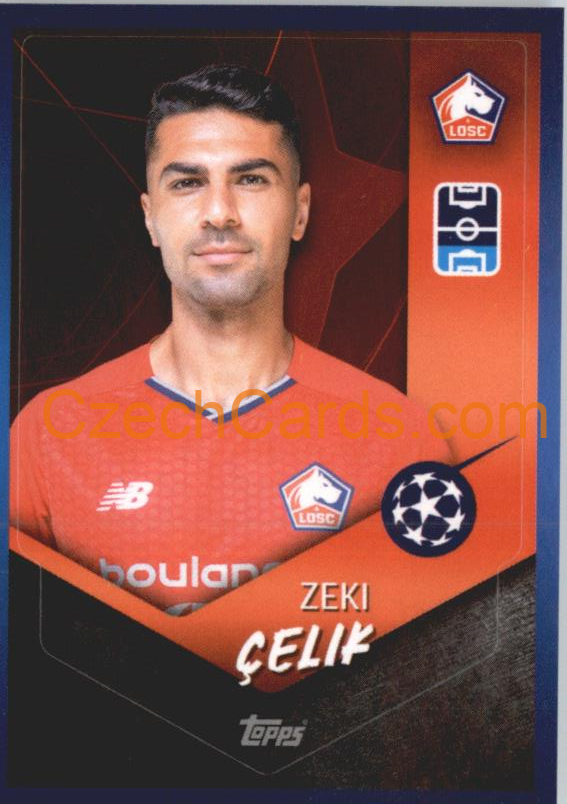 Zeki Çelik 2021/22 Topps UCL Sticker big #506