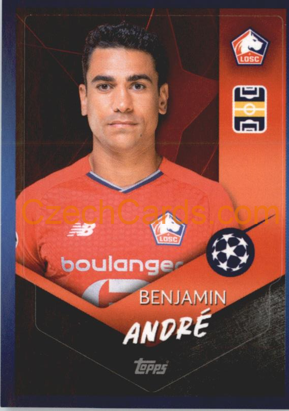 Benjamin André 2021/22 Topps UCL Sticker #509